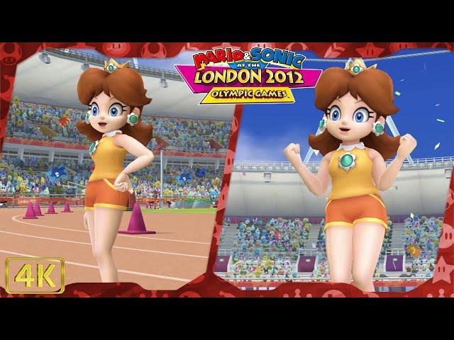 All Events (Daisy gameplay) | Mario & Sonic at the London 2012 Olympic Games for Wii ⁴ᴷ