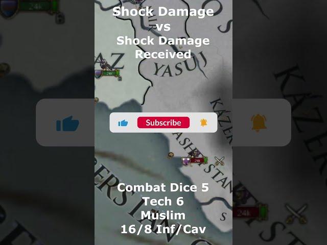 Shock Damage vs Shock Damage Received - What is better? - EU4 Army Quality Comparison #shorts