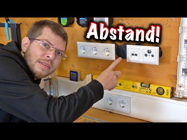 Abstand von Steckdosen zu Netzwerkdosen einhalten! ElektroM