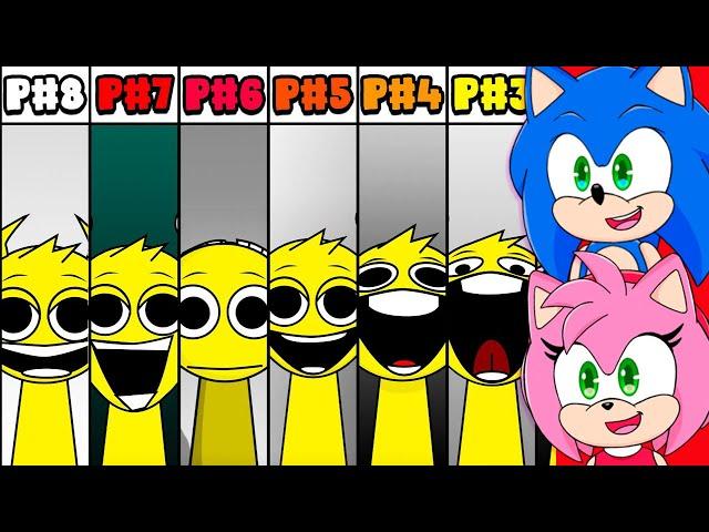 Sonic and Amy watch All Phases in Incredibox Sprunki But Everyone Is Alive: From Phase 1 To Phase 8