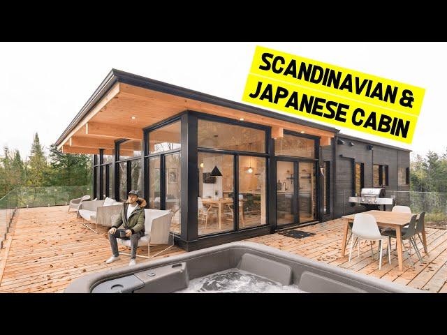 Touring a UNIQUE MODERN SCANDINAVIAN CABIN Inspired by Japanese Design