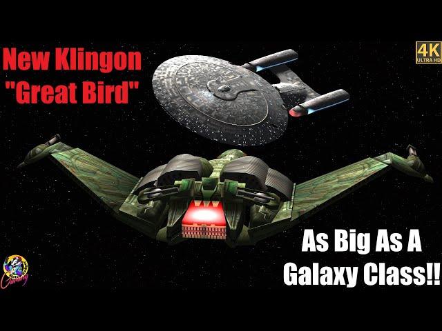 4K MASSIVE Klingon Ship VS Galaxy Class - Star Trek Ship Battles - Bridge Commander