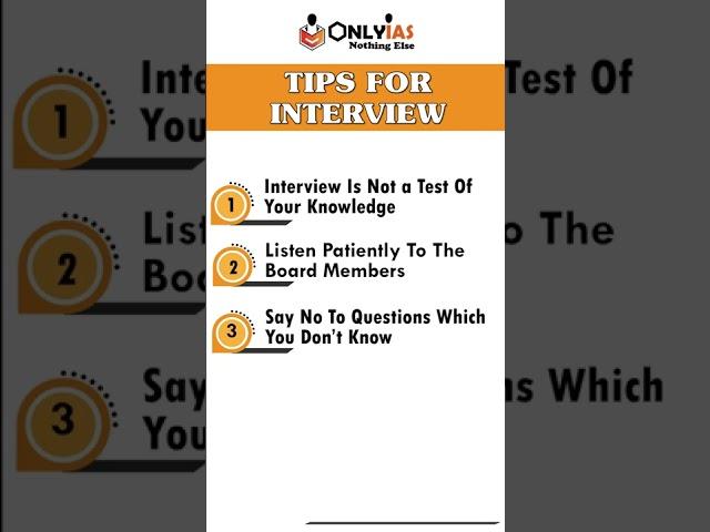 Tips for Preparing for IAS Interview |  OnlyIAS Interview Guidance Program 2021 | Mock Interview