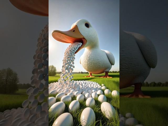 Grandma kills the duck and drives it away #duck #egg