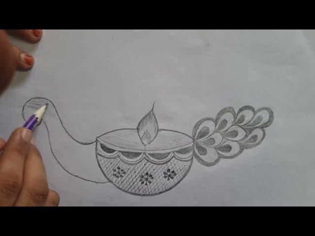 Happy Diwali Drawing