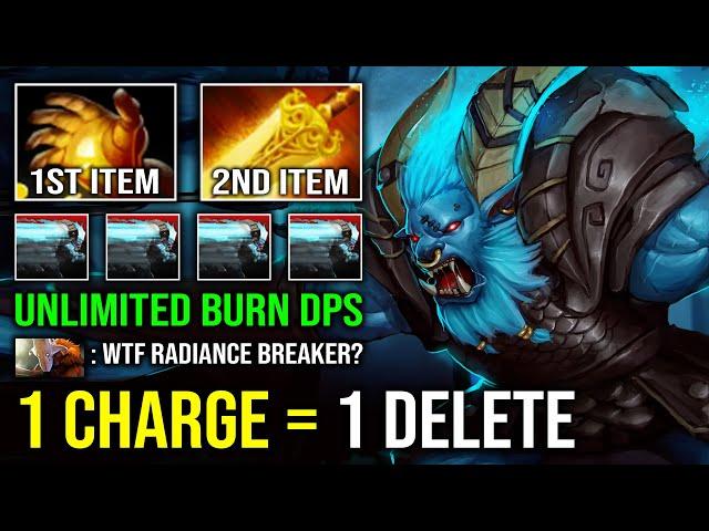 How to Offlane Spirit Breaker with First Item Midas Radiance 100% Bash 1 Charge = 1 Delete Dota 2