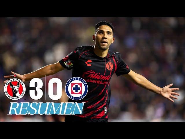 TIJUANA 3-0 CRUZ AZUL 4tos de Final Ida | Los Xolos golean a la Máquina