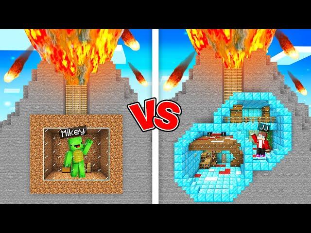 Mikey POOR vs JJ RICH House Inside Volcano Survival Battle in Minecraft (Maizen)