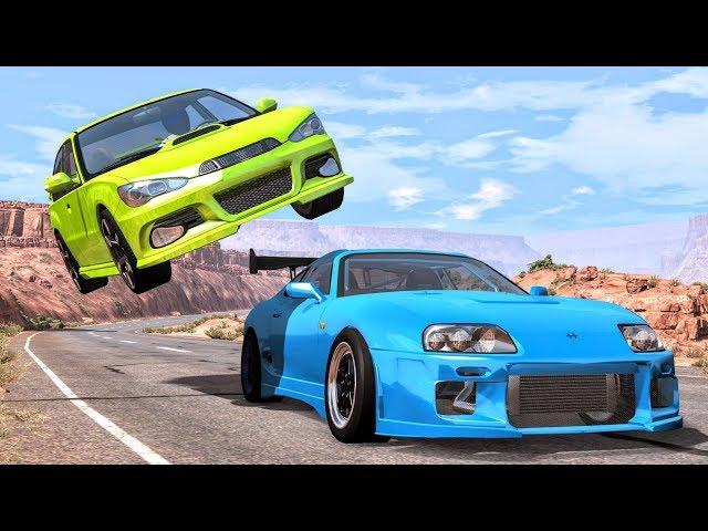 Best of Street Racing Crashes #1 - BeamNG Drive | CrashBoomPunk