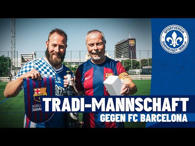 Lilien holen sich Tipps von Hansi Flick und schlagen Barca | Traditionsmannschaft beim FC Barcelona