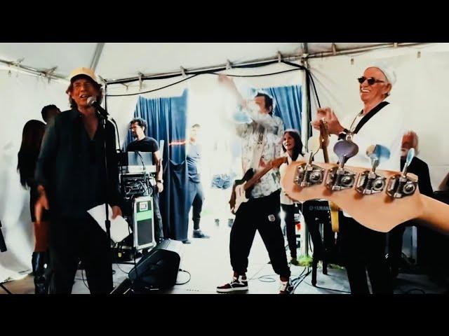 The Rolling Stones Back Stage Rehearsal in New Orleans in May 2024