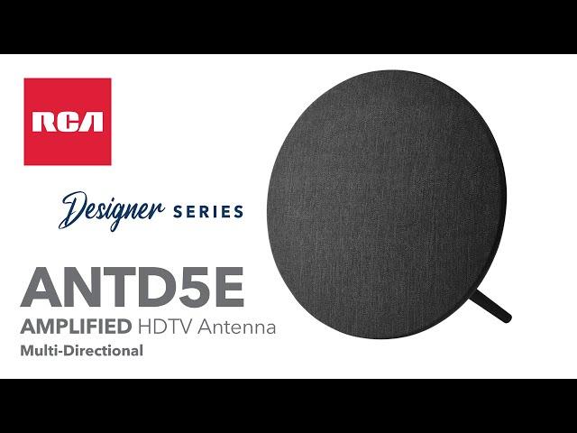 RCA ANTD5E Amplified Multi-Directional HDTV Fabric Antenna