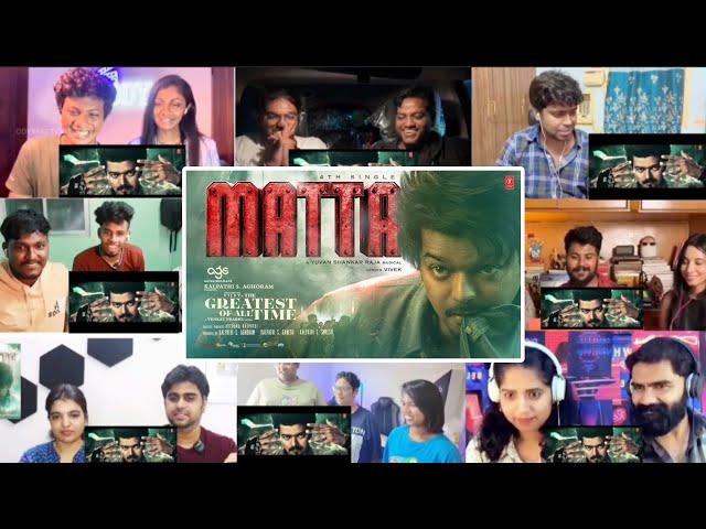 Matta Song Reaction Mashup #Matta​ #ThalapathyVijay​ #GOAT​ #TheGreatestofAllTime​