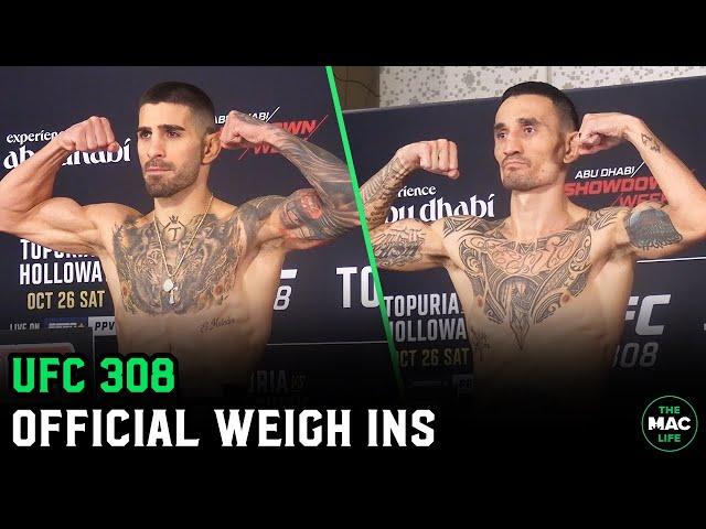 UFC 308: Official Weigh-Ins