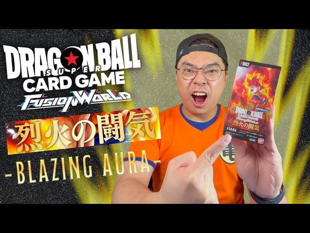 NEW Dragon Ball Super Card Game Fusion World - Blazing Aura FB02 Booster Box Opening!