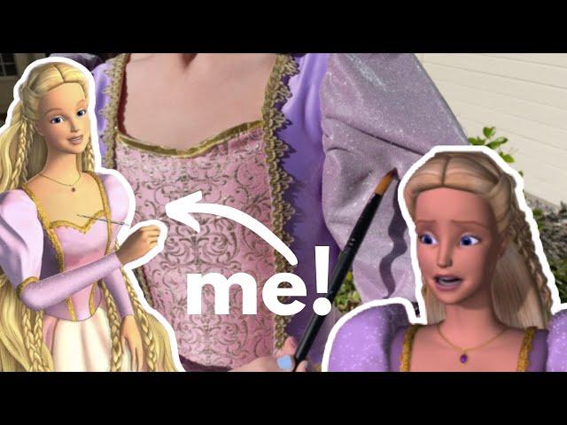 I Made Barbie's Rapunzel Dress! DIY Barbie Movie Costume