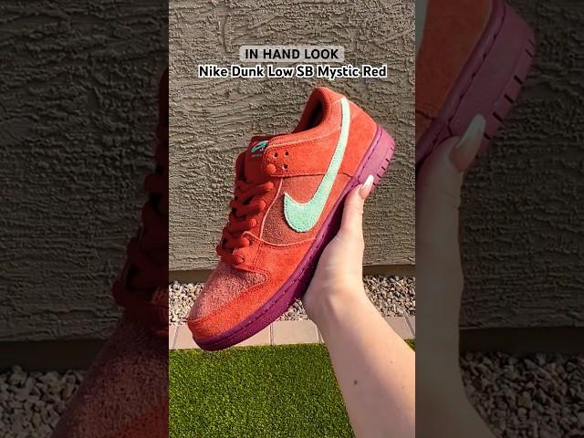 EARLY IN HAND LOOK!! ‍Nike Dunk Low Sb Mystic Red and Aqua Noise