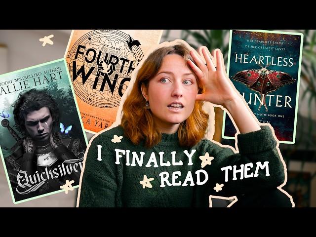 i read hyped tiktok romantasy books bc i need a new obsession