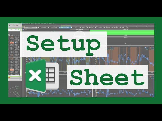 Motec Guide - Setup Sheet