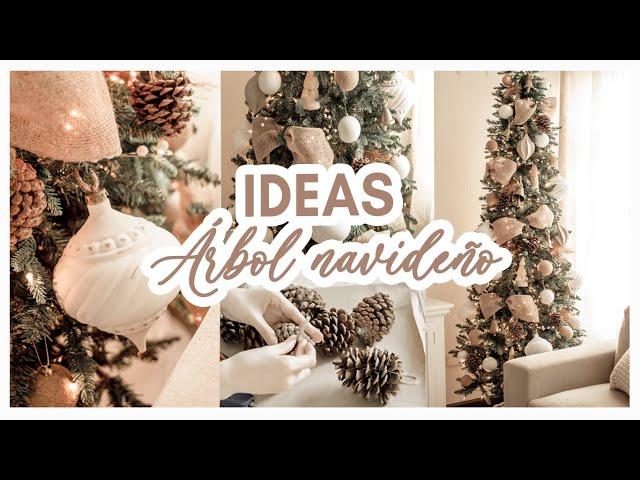 NAVIDAD MANUALIDADES + IDEAS CREATIVAS PARA DECORAR TU ARBOL + DECORACIÓN ELEGANTES Y ECONÓMICA