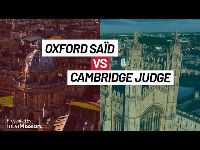 Oxford Said vs. Cambridge Judge