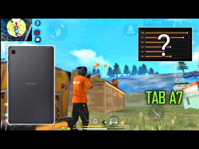 Samsung Tab A7  HUD + DPI +Sensi+Sensibilidade [Galaxy Tab FREE FIRE HIGHLIGHTS]