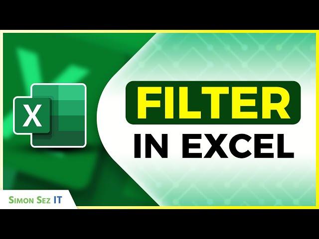 How to Use the FILTER function in Excel