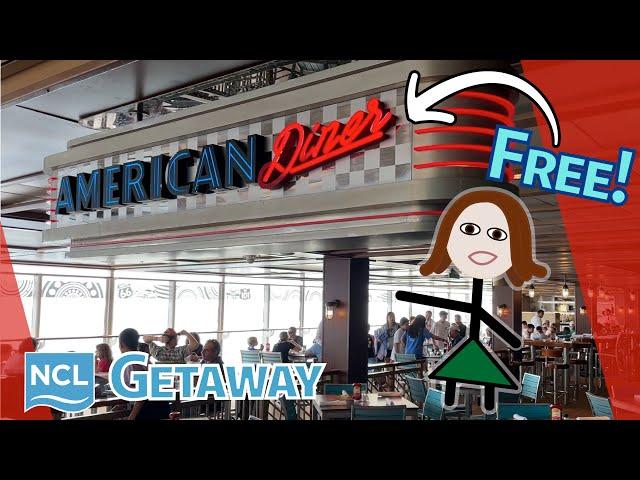 Free Restaurant! Trying American Diner for the First Time on NCL Getaway