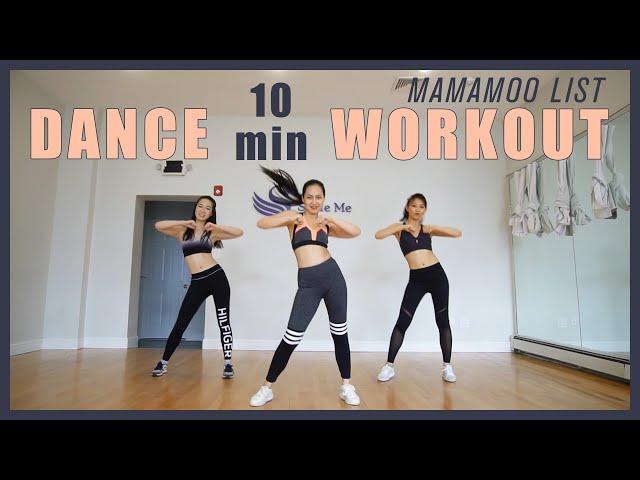 [HD] 10 Min K-Pop Dance Workout Cardio (Beg Level) | No equipment | MAMAMOO - HIP, GOGOBEBE, GLEAM