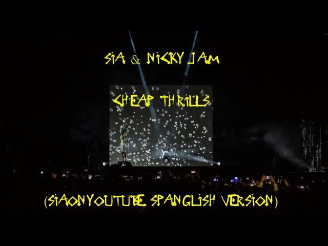 Sia & Nicky Jam - Cheap Thrills (SiaOnYouTube Spanglish Version)