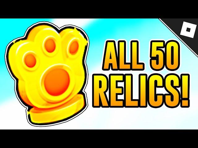 How to get ALL 50 HIDDEN RELICS in PETS GO | Roblox