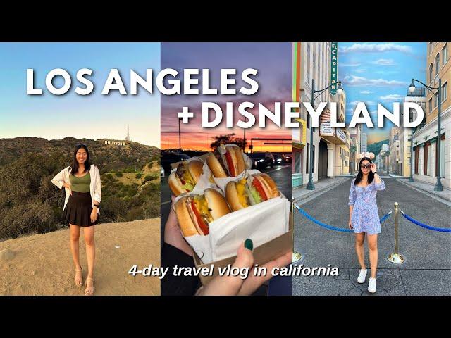 FIRST TIME TRAVELLING TO LOS ANGELES AND DISNEYLAND  (4-Day Travel Vlog in California)