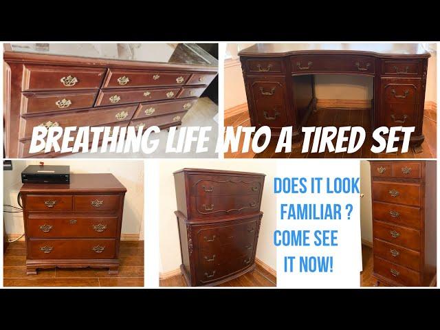 Breathing Life Into a Tired Set | Paint your OLD FURNITURE | Vintage Furniture Makeover