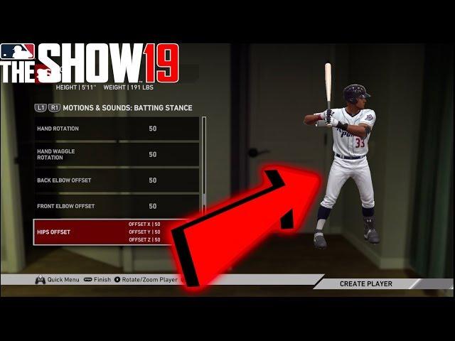 MLB The Show 19 Best Batting STANCE For RTTS!!