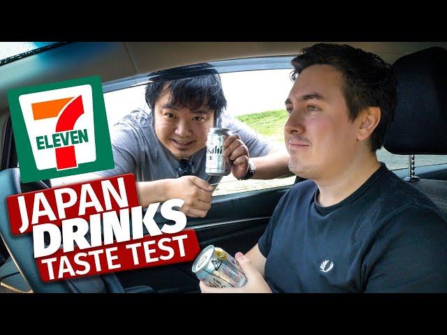 Taste Testing Japanese Drinks from 7-11 (Feat. Natsuki)