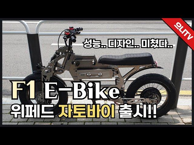 【전동스쿠터 소개 10】 3000W급 모터가 장착된 미친 성능!! 위페드의 자토바이형 전기자전거 F1을 소개합니다!! WEPED F1 E-Bike