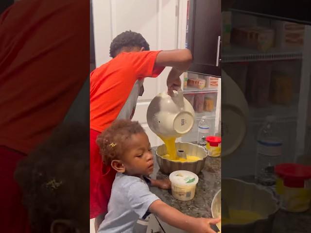 COOKING WITH PEACH  MY 1 YEAR OLD & 8 YEAR OLD SONs COOKED DINNER FOR OUR FAMILY OF 8