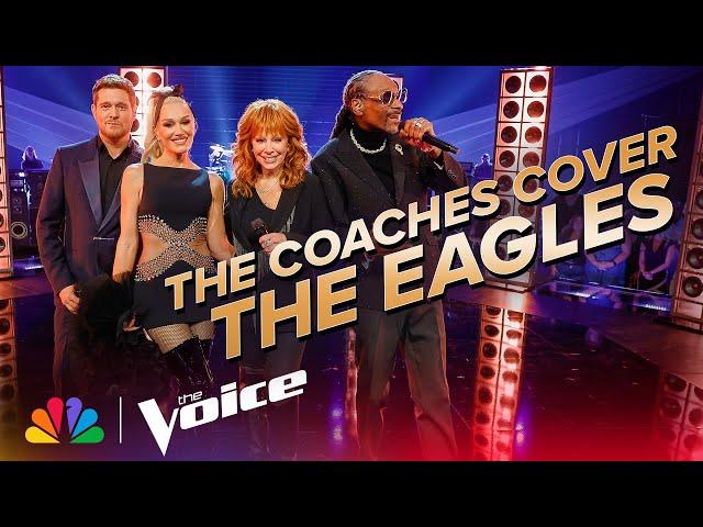 Coaches Bublé, Gwen, Reba and Snoop Perform the Eagles' "Heartache Tonight" | The Voice | NBC