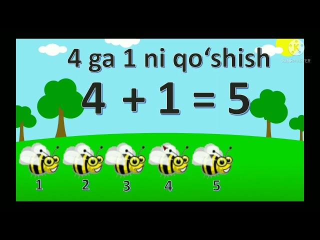 Qoʻshishni oʻrganamiz. 1-sinf matematika. bolalar uchun 2-dars.#math.