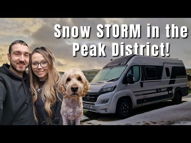 Peak District: Snow, Storm & A Golden Retriever Pawty | Vanlife UK