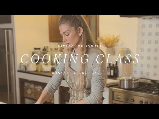 My First Cooking Class | Behind the Scenes & Grocery Shop with Me | Shayna Terese Taylor