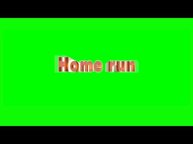 Wii Sports — Home run (Greenscreen)