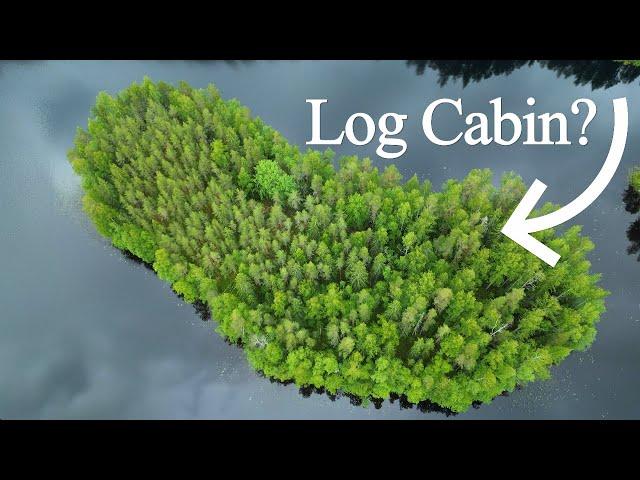 Building a Log Cabin on Our Island Ep.1 | (Harvesting First Logs)