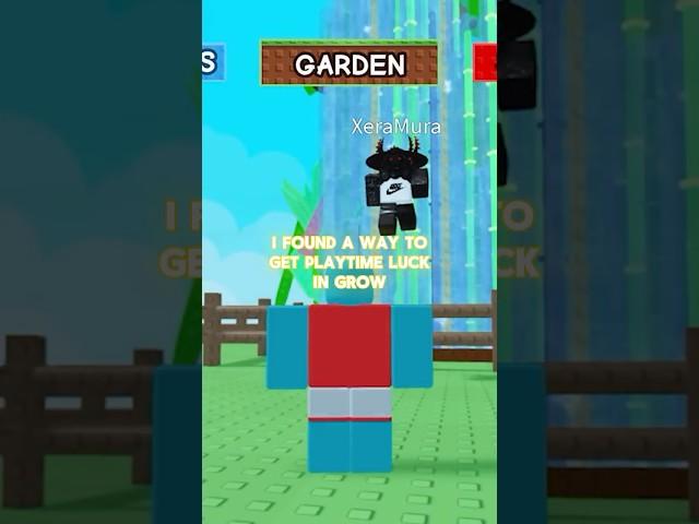 How To Get Playtime Luck Grow A Garden
