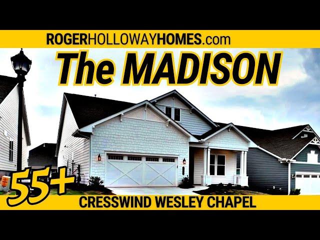 Tour the MADISON Luxury Ranch-Style Home [Cresswind Wesley Chapel 55+]