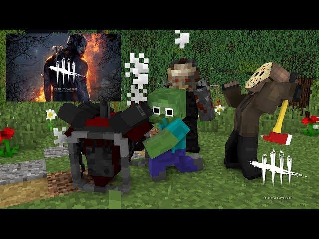 Monster School :DEAD BY DAYLIGHT CHALLENGE - Minecraft animation