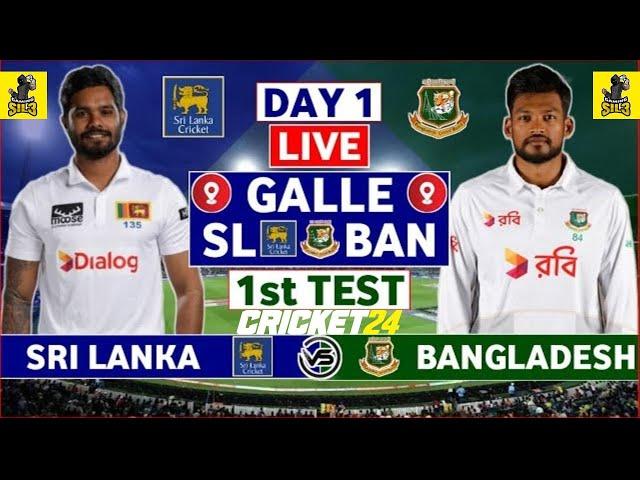 Live: Sri Lanka vs Bangladesh 1st Test | SL vs BAN 1st Test Live Scores & Commentary | Cricket 24