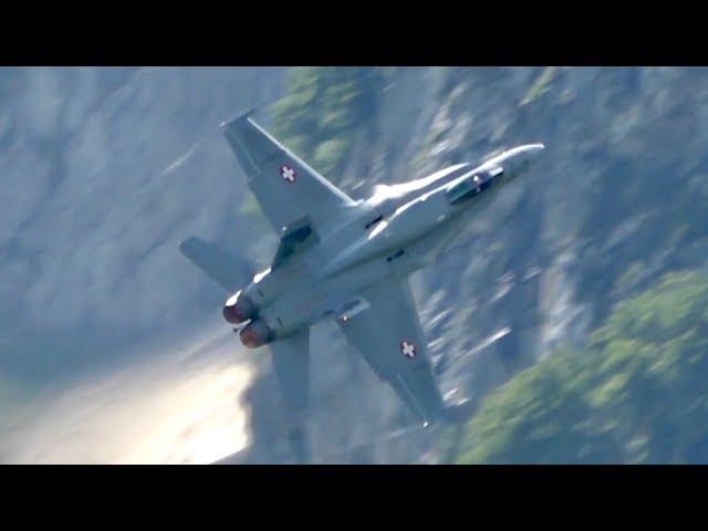 McDonnell Douglas F/A-18C Hornet Swiss Air Force flying Display Mollis Zigermeet 2019 AirShow