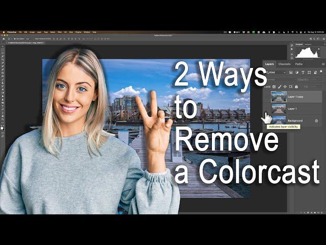 Two 1-Click Ways to EASILY REMOVE a Colorcast Using Photoshop