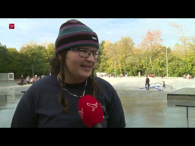 Opening vernieuwd skatepark: 'Het is glad beton dus je kan hier goed vallen'